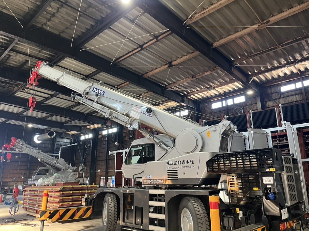 新潟　クレーン　小型作業　青木組