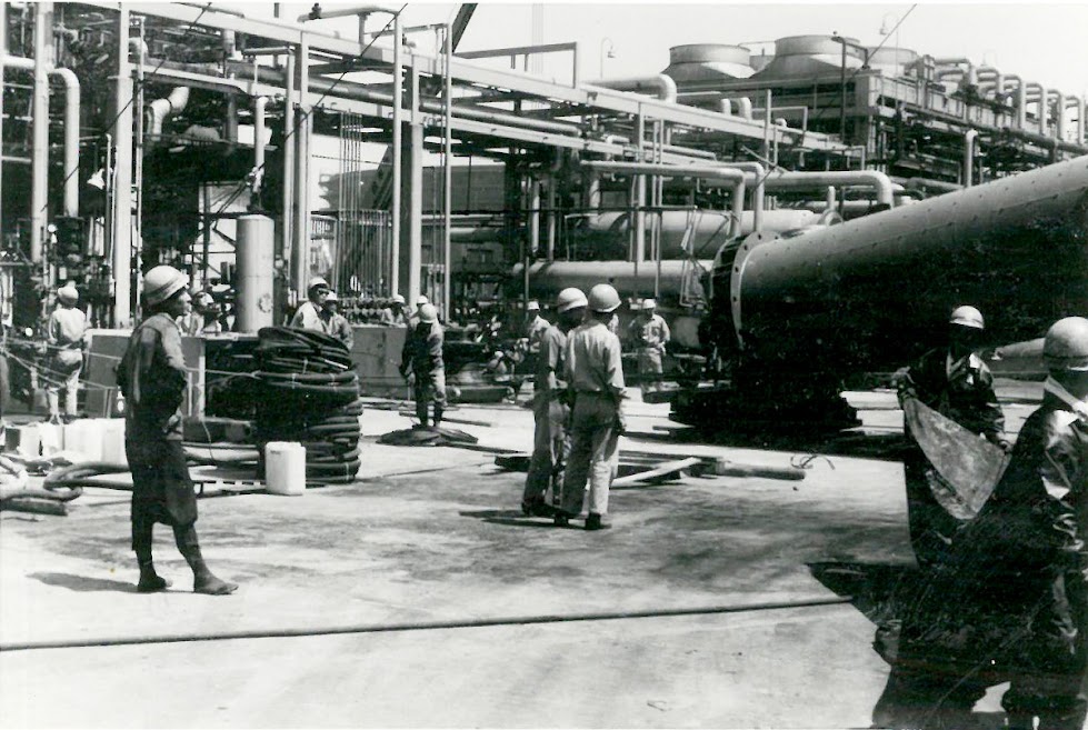 株式会社青木組 創業当時 1945年 クレーン作業